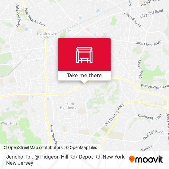 Mapa de Jericho Tpk @ Pidgeon Hill Rd/ Depot Rd