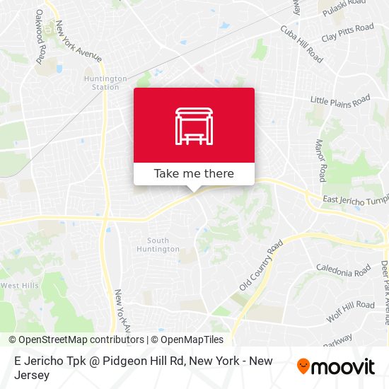 E Jericho Tpk @ Pidgeon Hill Rd map