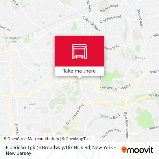 E Jericho Tpk @ Broadway / Dix Hills Rd map