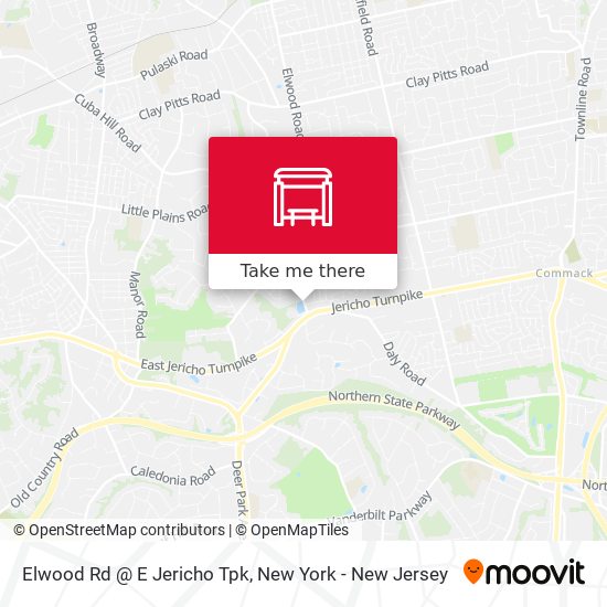 Elwood Rd @ E Jericho Tpk map