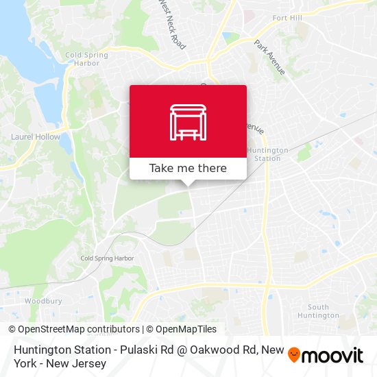 Mapa de Huntington Station - Pulaski Rd @ Oakwood Rd