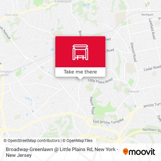 Broadway-Greenlawn @ Little Plains Rd map