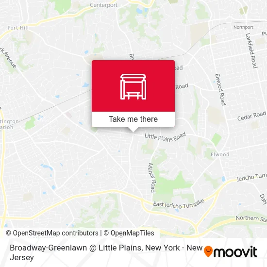 Broadway-Greenlawn @ Little Plains map