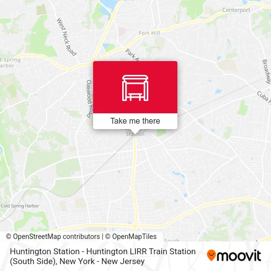 Huntington Station - Huntington LIRR Train Station (South Side) map