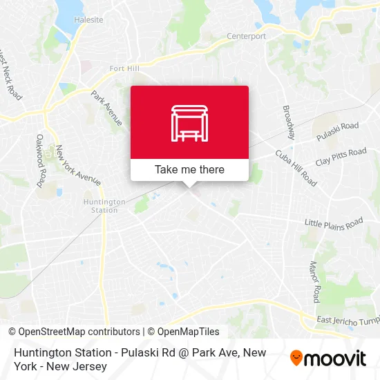 Huntington Station - Pulaski Rd @ Park Ave map