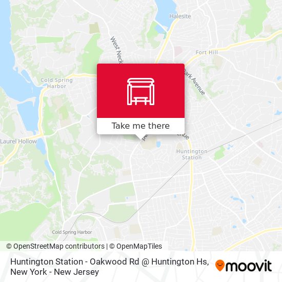 Huntington Station - Oakwood Rd @ Huntington Hs map