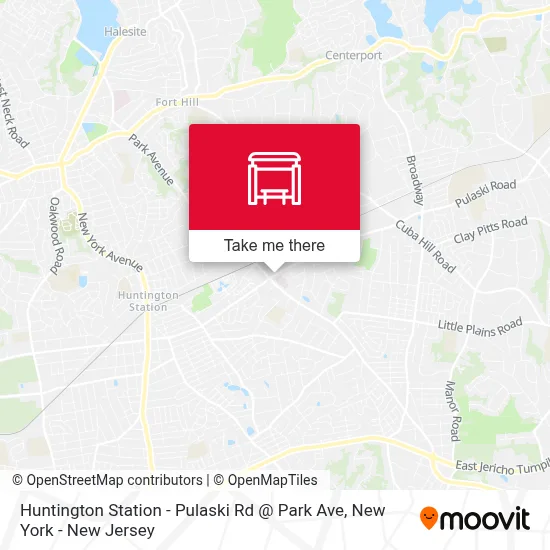 Huntington Station - Pulaski Rd @ Park Ave map