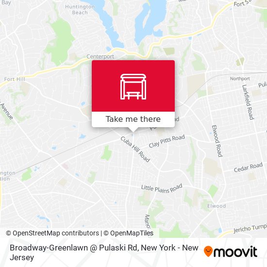 Mapa de Broadway-Greenlawn @ Pulaski Rd