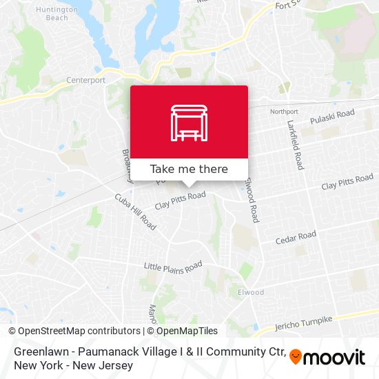 Greenlawn - Paumanack Village I & II Community Ctr map