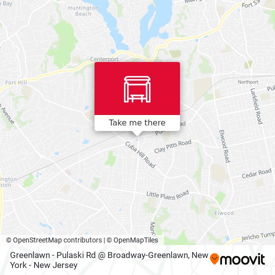 Greenlawn - Pulaski Rd @ Broadway-Greenlawn map