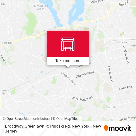 Broadway-Greenlawn @ Pulaski Rd map