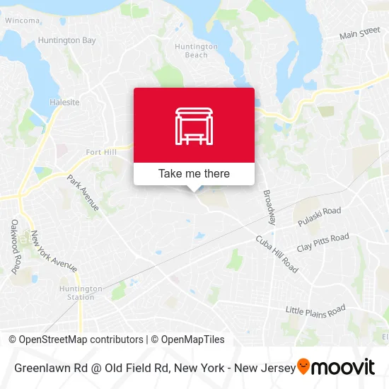 Greenlawn Rd @ Old Field Rd map