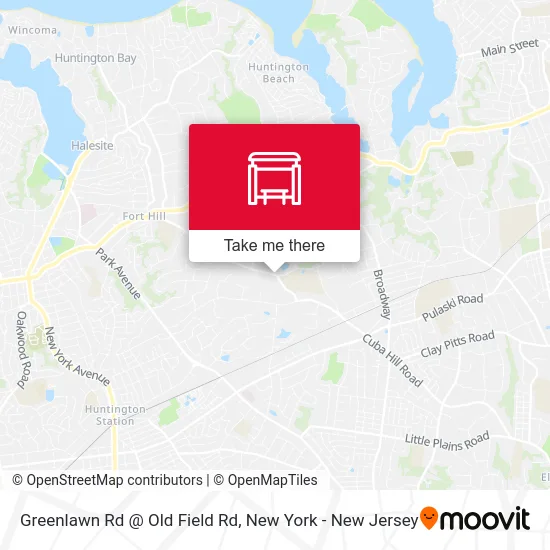 Greenlawn Rd @ Old Field Rd map