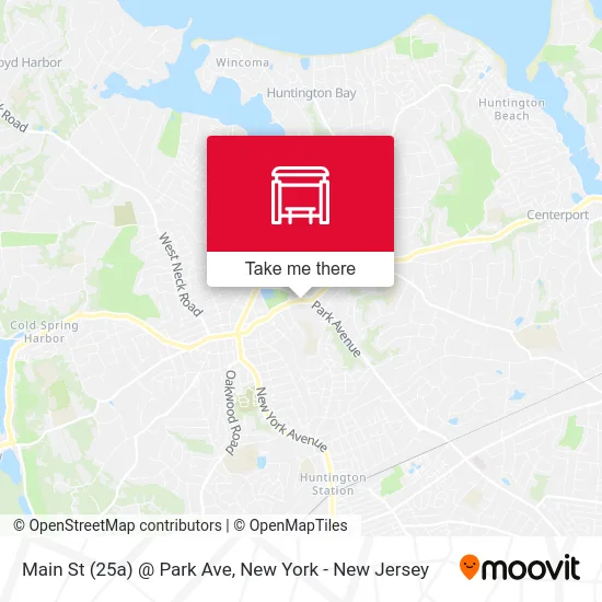 Main St (25a) @ Park Ave map