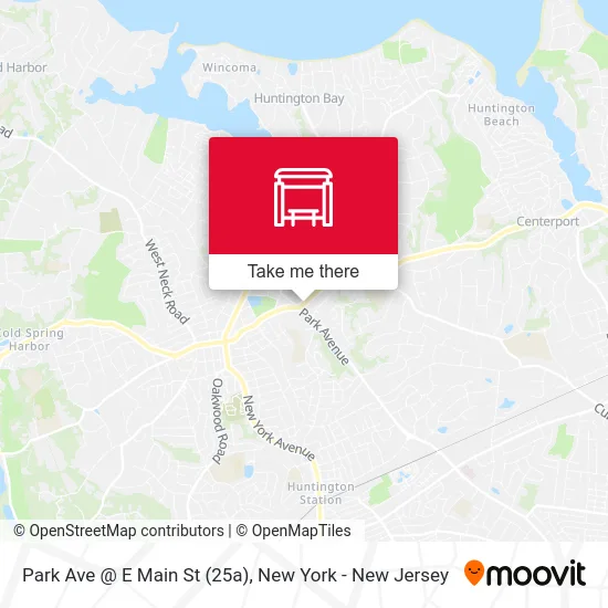 Park Ave @ E Main St (25a) map