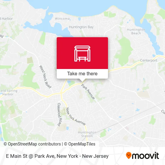 E Main St @ Park Ave map