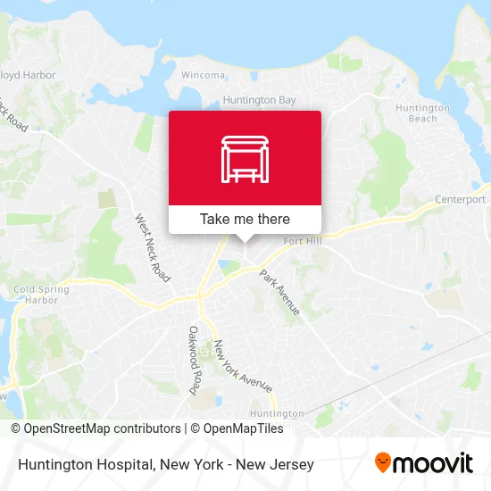 Huntington Hospital map