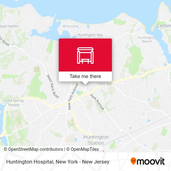Huntington Hospital map