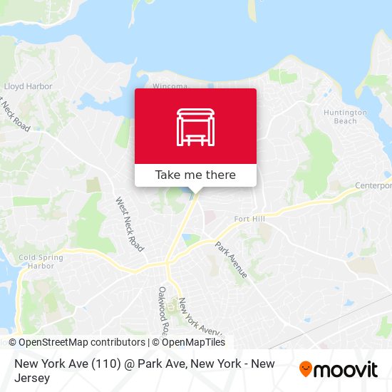 New York Ave (110) @ Park Ave map