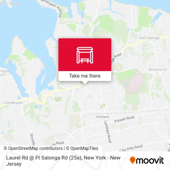 Laurel Rd @ Ft Salonga Rd (25a) map