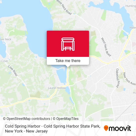 Cold Spring Harbor - Cold Spring Harbor State Park map