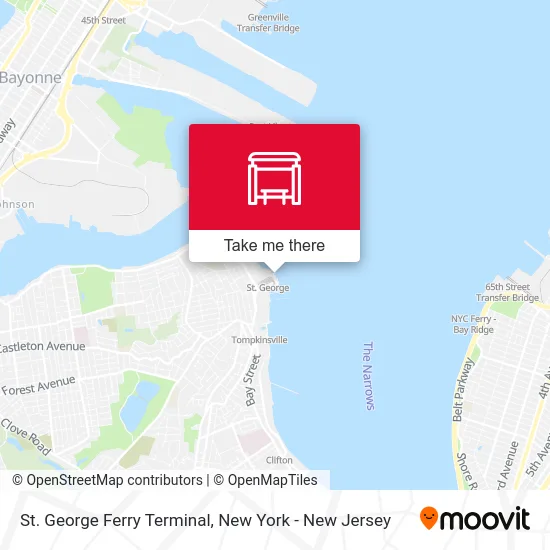 St. George Ferry Terminal map