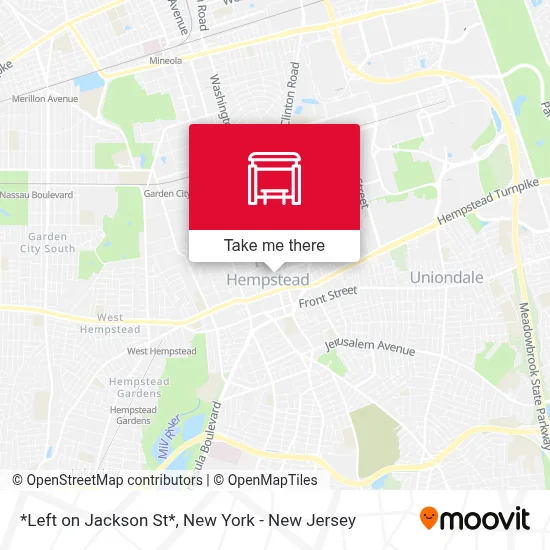 *Left on Jackson St* map