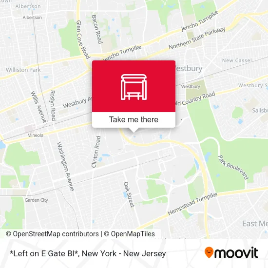 *Left on E Gate Bl* map