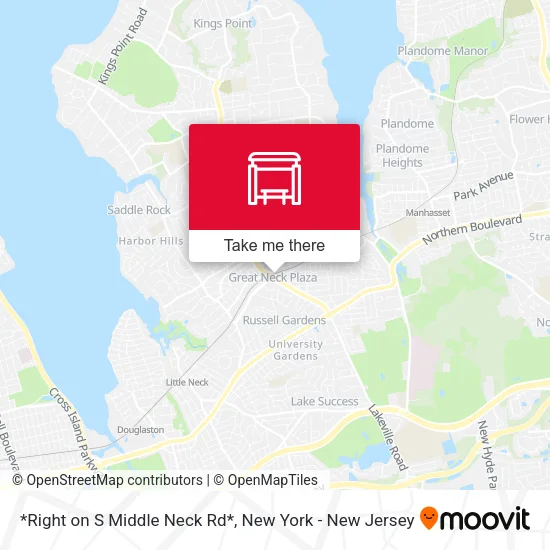 *Right on S Middle Neck Rd* map