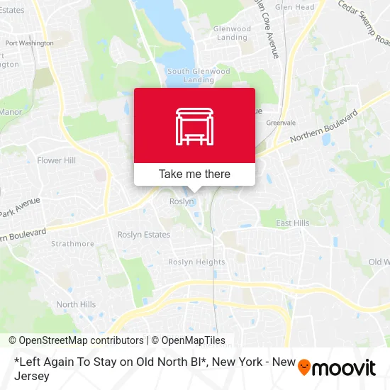*Left Again To Stay on Old North Bl* map