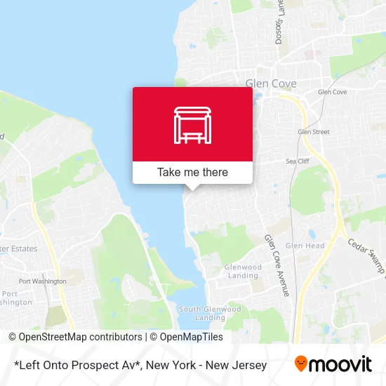 *Left Onto Prospect Av* map