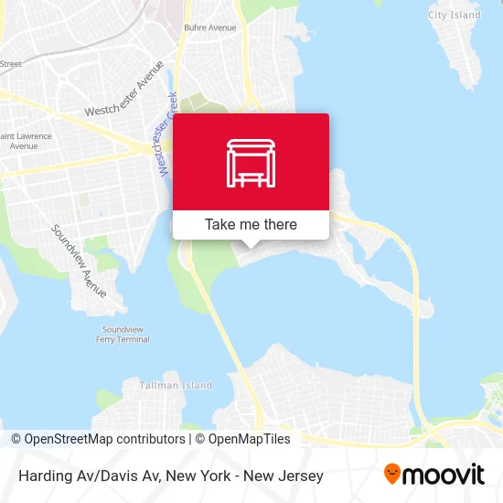 Harding Av/Davis Av map
