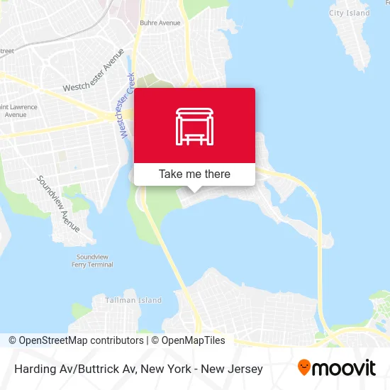 Harding Av/Buttrick Av map