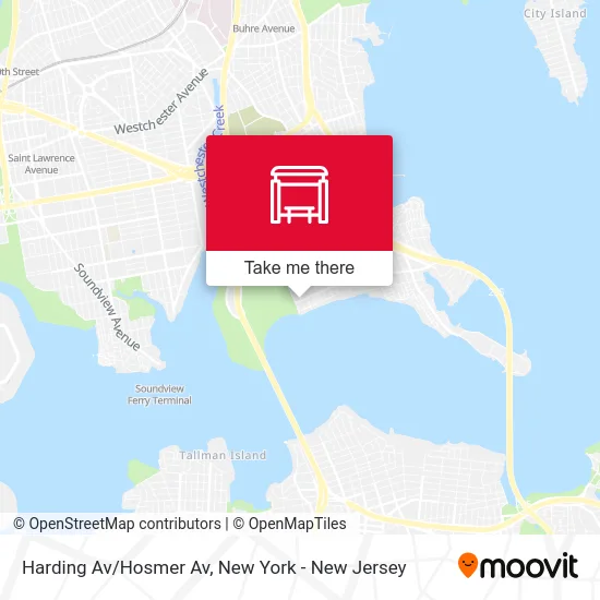 Harding Av/Hosmer Av map