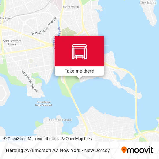 Harding Av/Emerson Av map