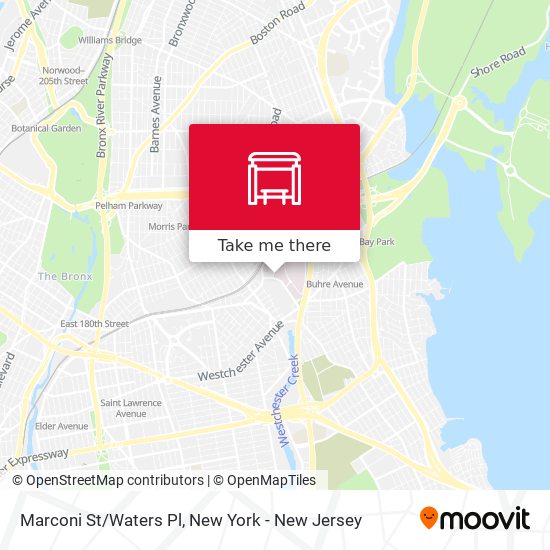 Mapa de Marconi St/Waters Pl