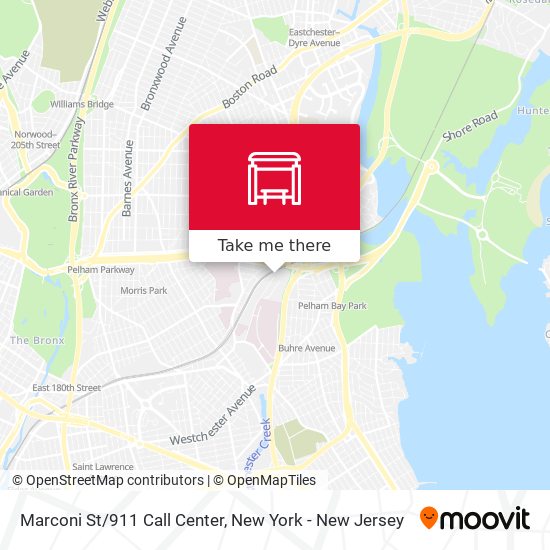 Marconi St/911 Call Center map