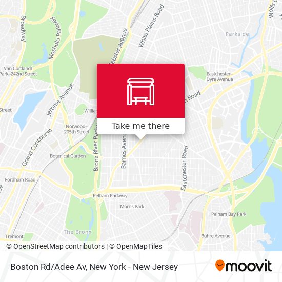 Boston Rd/Adee Av map