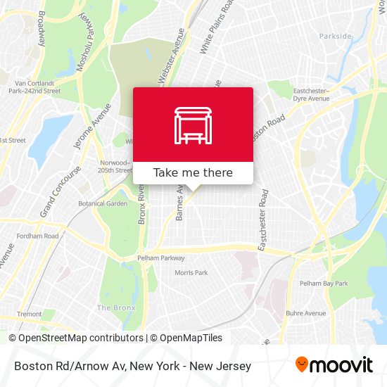 Boston Rd/Arnow Av map