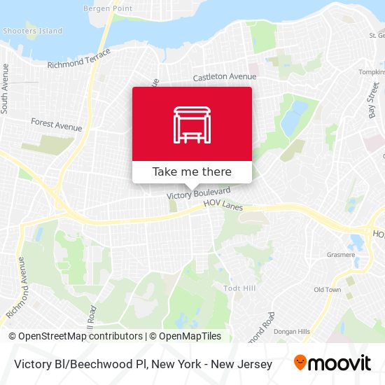 Victory Bl/Beechwood Pl map