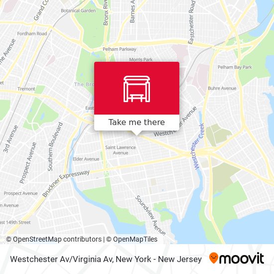 Westchester Av/Virginia Av map