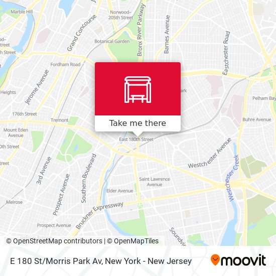 Mapa de E 180 St/Morris Park Av