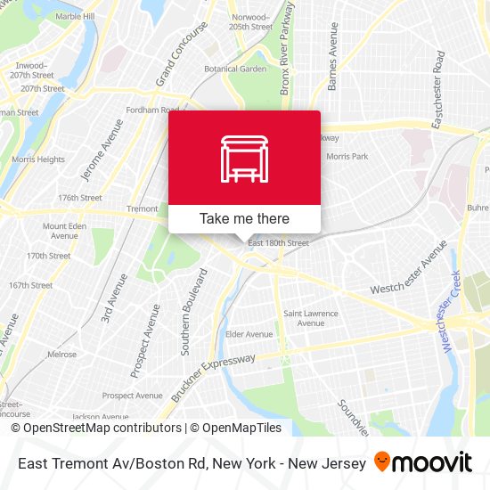 Mapa de East Tremont Av/Boston Rd