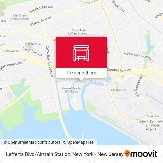 Lefferts Blvd/Airtrain Station map