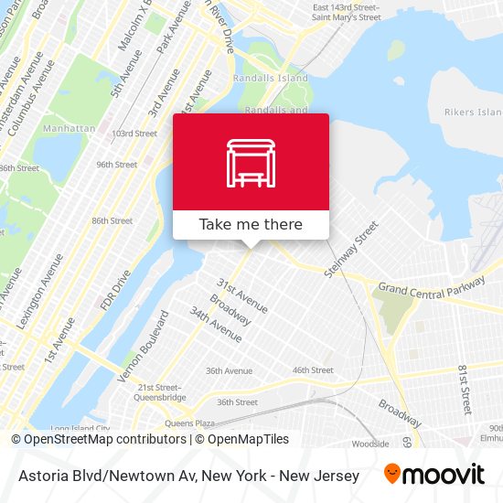 Astoria Blvd/Newtown Av map