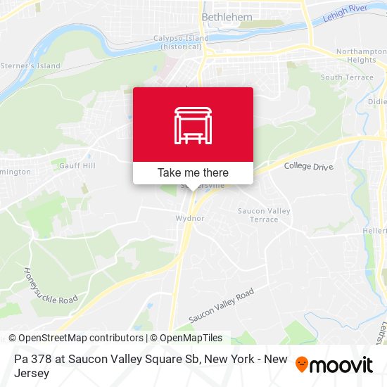 Mapa de Pa 378 at Saucon Valley Square Sb