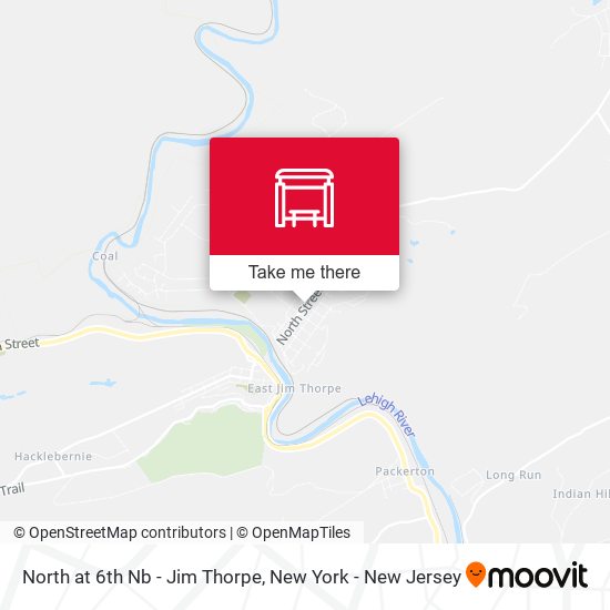 Mapa de North at 6th Nb - Jim Thorpe