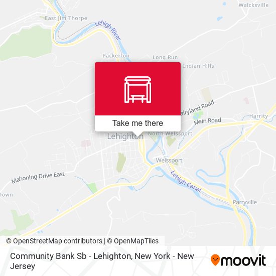Community Bank Sb - Lehighton map
