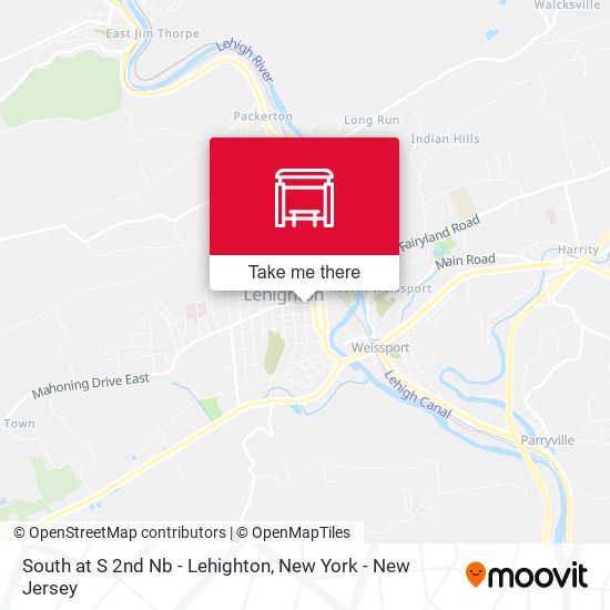 Mapa de South at S 2nd Nb - Lehighton
