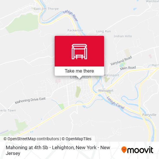 Mapa de Mahoning at 4th Sb - Lehighton